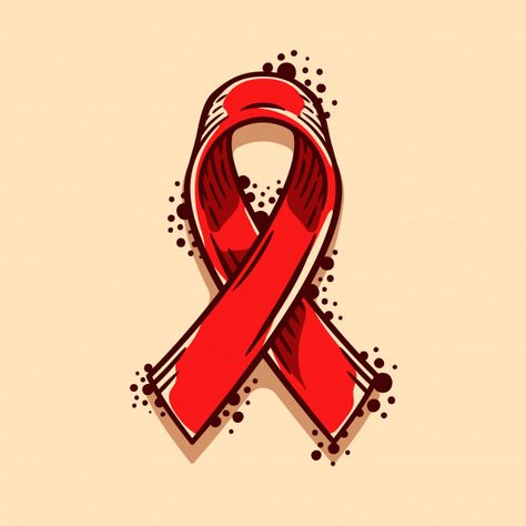 World aids awareness symbol. red ribbon ... | Premium Vector #Freepik #vector Hiv Awareness Posters, Aids Awareness Poster Art, Hiv Aids Awareness Posters, Hiv Aids Art Poster, Aids Poster Design Art, Poster Hiv, Aids Ribbon, Aids Poster, Awareness Art