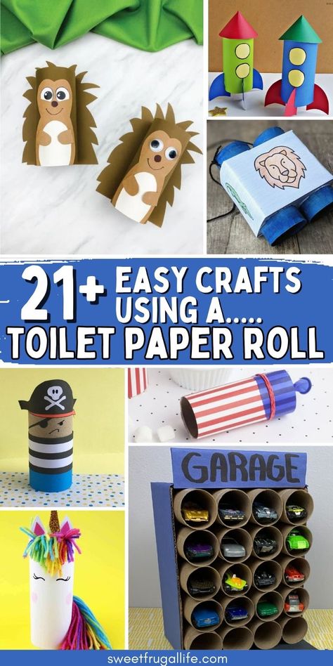 Easy to make kids crafts. Fun crafts using toilet paper roll. Easy kid craft ideas. Frugal crafts for kids. What to do with an empty toilet paper roll. Cheap crafts for kids. Budget friendly kids activities. How to entertain bored kids at home. Frugal mom hacks. Indoor kids activities. Repurposing craft ideas. How to repurpose household items for kids. Toiletpaperroll Craft, Toilet Paper Roll Airplane, Toilet Paper Roll Crafts For Kids, Toilet Paper Tube Crafts, Easy Toilet Paper Roll Crafts, Diy Backdrop Ideas, Art Toilet, Origami Paper Flowers, Ideas For Parties