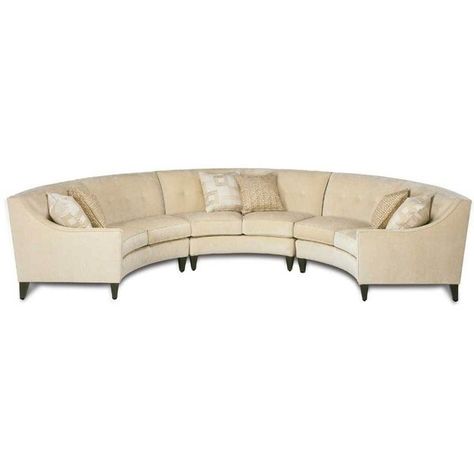 Circle Sectional Sofa - Foter Circle Couch, Semi Circle Sofa, Circular Couch, Round Couch, Circle Sofa, Good Living Room Colors, Curved Couch, Sofa Inspiration, Round Sofa