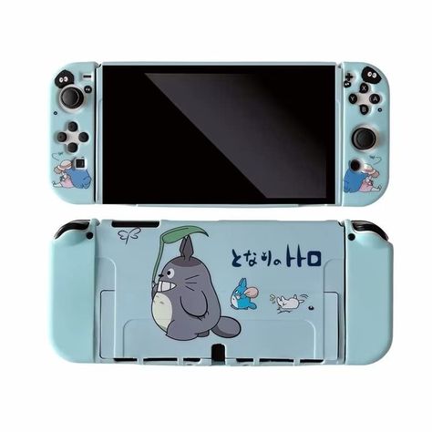 Nintendo Switch Covers, Nintendo Switch Case Aesthetic, Nintendo Switch Skins, Switch Oled Case, Nintendo Accessories, Holiday Finds, My Neighbour Totoro, Nintendo Switch System, Switch Case