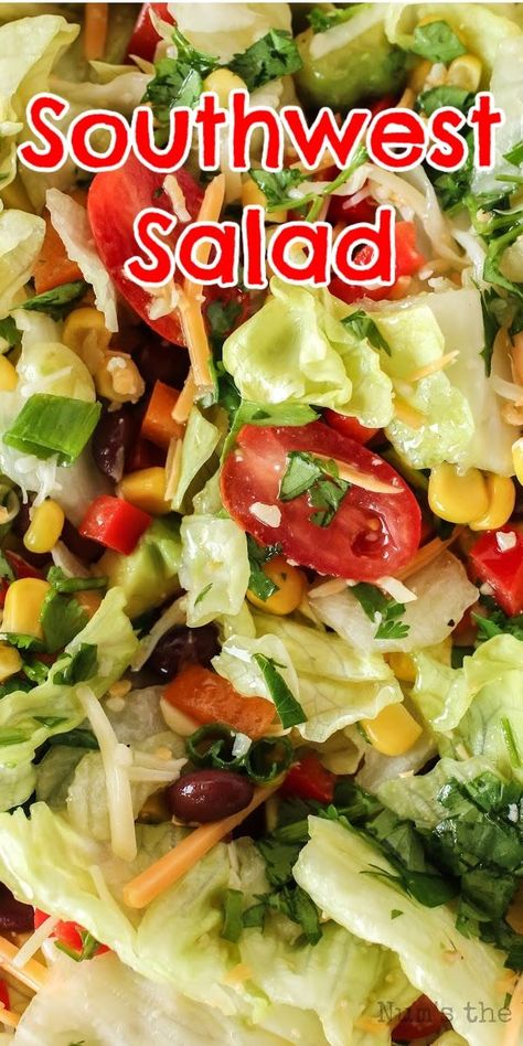 Pioneer Woman Mexican Salad, Fresh Mexican Salad Recipe, Salads For Mexican Food, Side Salad For Mexican Dinner, Salads That Go With Mexican Food, Salad That Goes With Mexican Food, Mexican Style Salad Recipes, Salad To Serve With Enchiladas, Mexican Fiesta Salad Recipe