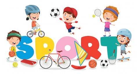 Sports Day Clipart, Sports Day Pictures, Kids Sports Day, Sports Day Images, Sports Day Poster, Sports Cartoon, Cartoon Sports, Sports Activities For Kids, Children Running