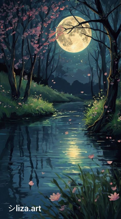 Night Scenery Painting Easy, Scenery Painting Easy, Night Scenery Painting, Scenery Painting, Sparkle Wallpaper, Origami Patterns, Reference Pics, Crazy Wallpaper, Ni Idea