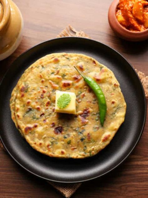 Recipe For Moong Dal Paratha For A Fulfilling Meal Dal Paratha, Sauteed Greens, Paratha Recipes, Moong Dal, Coriander Leaves, Red Chilli, Garam Masala, Wholesome Food, Ghee