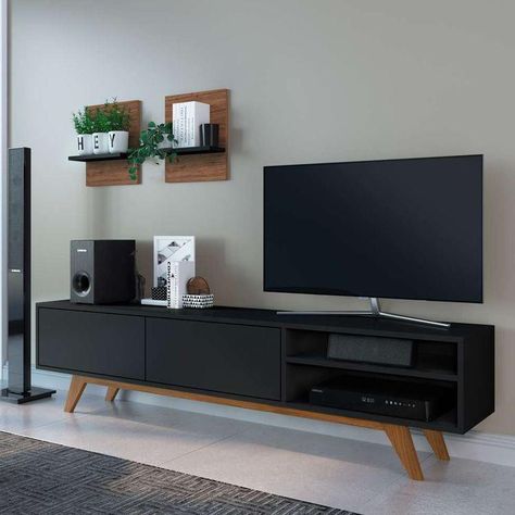 Tv Stand Decor Living Room, Living Room Wall Designs, Tv Unit Furniture Design, Tv Stand Decor, Tv Unit Furniture, Set Meja Makan, Living Room Tv Unit Designs, Living Room Tv Unit, Tv Room Design