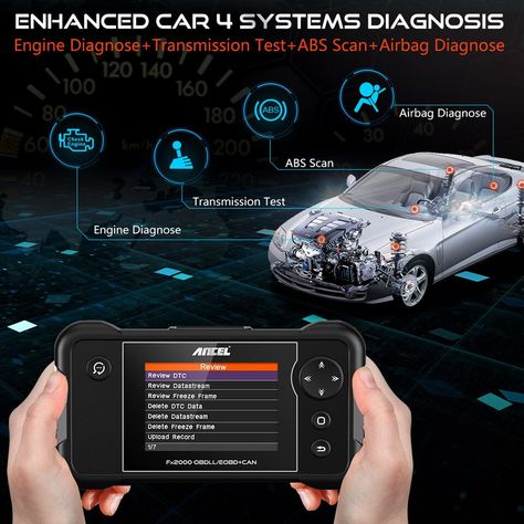 ANCEL FX2000 OBD2 Automotive Scanner Professional ABS Airbag Transmission Car Diagnostic Tool Multi Language OBD2 Free Update - AliExpress Mobile Apple Mac Computer, Car Facts, Electrical Circuit Diagram, Car Scanner, Car Diagnostic, Reading Data, Combi Vw, Real Estate Business Cards, Obd2 Scanner