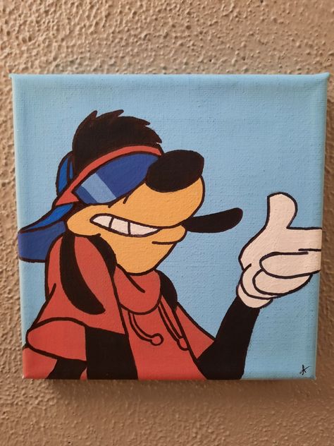 Fun Cartoon Paintings, Painting Ideas On Canvas Simpsons, Mini Paintings Cartoons, Lisa Simpson Painting Canvas, Animated Painting Ideas, Among Us Painting Canvas, Movie Paintings Ideas On Canvas, Cartoons Painting Ideas, Disney Characters Paintings