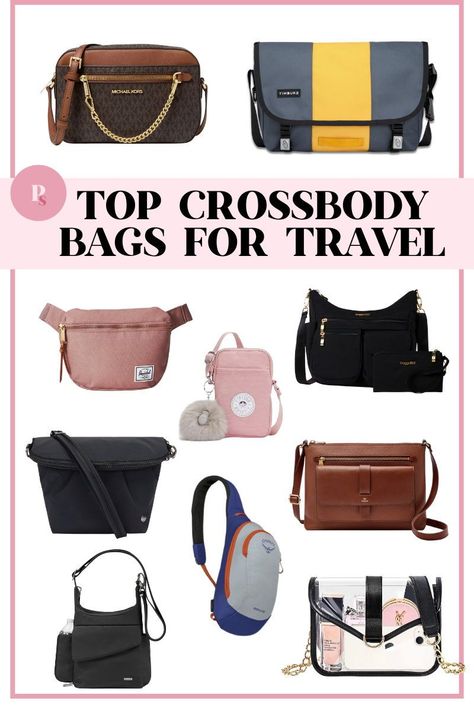 Here are the top crossbody bags for travel! I love these bags for different travel scenarios and situations. Perfect for keeping your items close. Spring Crossbody Bag, Best Crossbody Bag Travel, Cross Body Bag Outfit, Crossbody Bag Outfit, Large Crossbody Bag, Classic Crossbody Bag, Waterproof Crossbody Bag, Best Crossbody Bags, Travel Crossbody