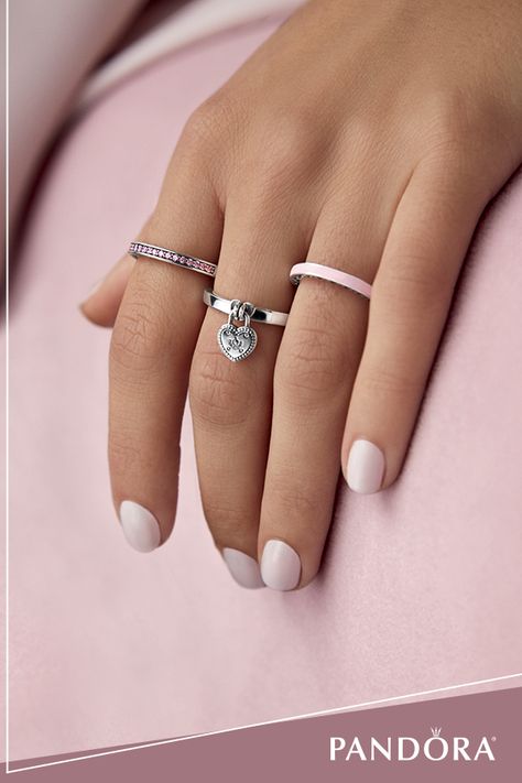 Celebrate love every day with the fun & playful styles from the NEW Valentine's Day Collection at PANDORA. #heart #ring Pandora Jewelry Box, Pandora Jewelry Charms, Pandora Heart, Bracelet Love, Pandora Rings, Stay Classy, Pandora Bracelets, One Ring, Pandora Bracelet