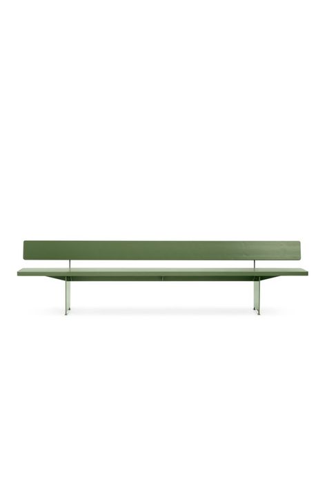 At three meters, BRISKEBY bench is the longest single bench in our collection. It works brilliantly as a generous and sociable meeting place with room for many. The bench has a timeless Scandinavian look with expansive steel and wooden surfaces and is elegant and comfortable. It comes in linseed oil-treated Nordic pine as standard. It also comes in painted Accoya. Wooden Bench Design Outdoor, Bench Design Outdoor, Plastic Bench, Scandinavian Look, Plywood Table, Bench Design, Bench Legs, Steel Bench, Table Leg