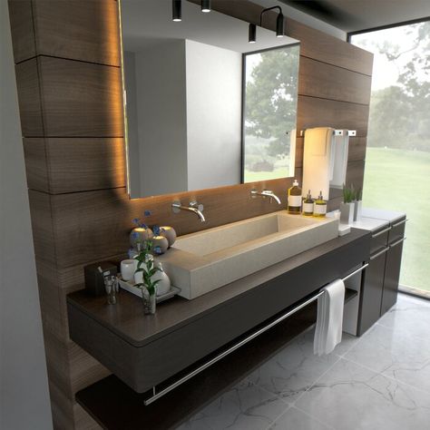 Dream Bathroom Luxury, Concrete Ramp, Japanese Bathroom Design, Concrete Sinks, Japanese Bathroom, Washroom Design, Vessel Bathroom Sink, Vanity Tops, Bathroom Design Luxury