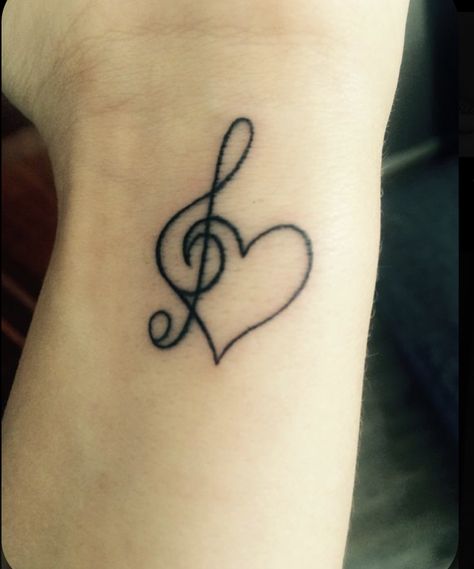 Music Wrist Tattoos, Music Heart Tattoo, Love Music Tattoo, Music Symbol Tattoo, Music Notes Tattoo, Music Note Tattoo, Female Tattoos, Music Tattoo Designs, Note Tattoo