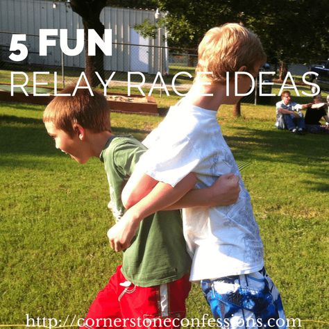 A couple of weeks ago a few of my students from Central Oklahoma Homeschool Choirs took part in a back-to-school picnic filled with lots of fun activities including relays races! We had so much fun that I thought I'd share a few of our favorites with you in case you might want some relay race Relay Race Ideas, Indoor Games For Youth, Kids Relay Races, Relay Games For Kids, Relay Race Games, Olympic Games For Kids, Fun Classroom Games, Summer Outdoor Games, Relay Games