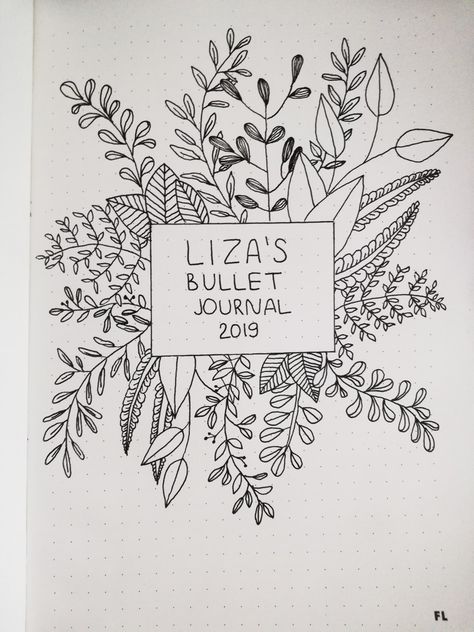 Flower Journal Drawings, First Page Of Painting Book Ideas, Journal Cover Doodles, First Page Of Art Journal, Floral Journal Ideas, Journal First Page Design, First Bullet Journal Page, Floral Journal Cover, First Page Of Scrapbook