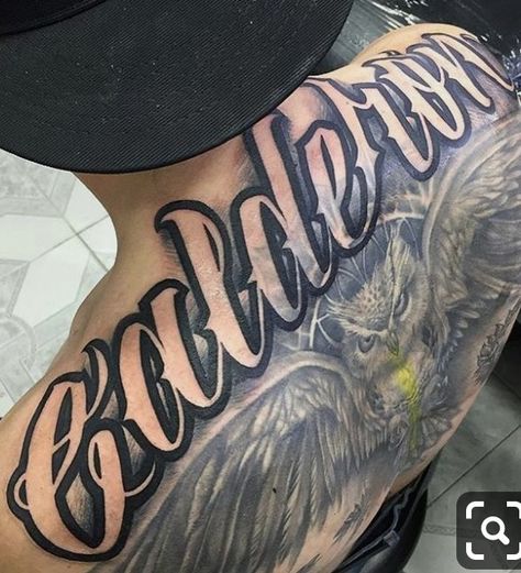 Last Name Tattoo, Last Name Tattoos, Tattoo Lettering Design, Tattoo Lettering Styles, Chicano Style Tattoo, Chicano Tattoos, Lettering Tattoo, Aztec Tattoo, Chest Piece Tattoos