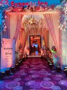 Wedding Hall Entrance Decorations Indian, Lawn Reception Decor, Marriage Entry Decoration, Marriage Hall Entrance Decoration, Indian Wedding Gate Decoration Entrance, Reception Gate Decoration, Entry Gate Design For Wedding, Entry Gate Decoration Wedding Outdoor, Wedding Entry Decorations Entrance