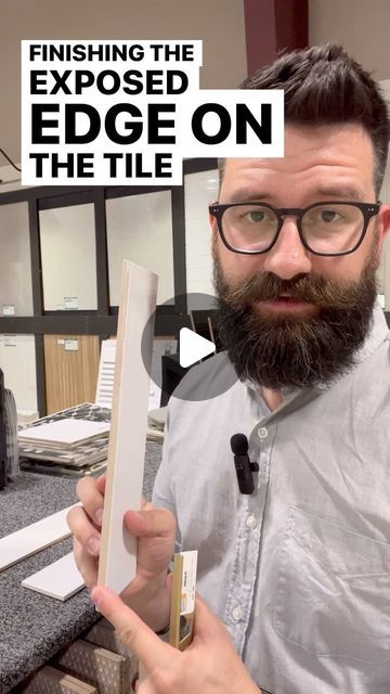 147 likes, 6 comments - vincethekitchenguy on February 17, 2024: "How to finish the unfinished edge on your tile? @schlutersystemsna has you covered. Their finishing strips come in all shapes and colors to...". Tiles Corner Edge, Tile To Wall Transitions, Tile Molding Trim, How To Finish Backsplash Edge, Tile Corners Edge, Demi Bullnose Edge Countertop, How To Finish Tile Edge, Schlueter Tile Trim, Tile Edges Ideas