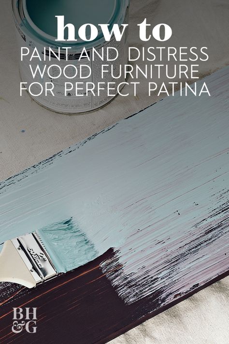 How To Distress Wood With Paint Diy, Diy Refinishing Furniture Farmhouse Style, Distressed Gray Furniture, Distressed Interior Design, How To Rustic Paint Wood, How To Make Furniture Look Distressed, How To Paint And Distress Wood Furniture, Painting And Distressing Wood Furniture, How To Age Painted Wood