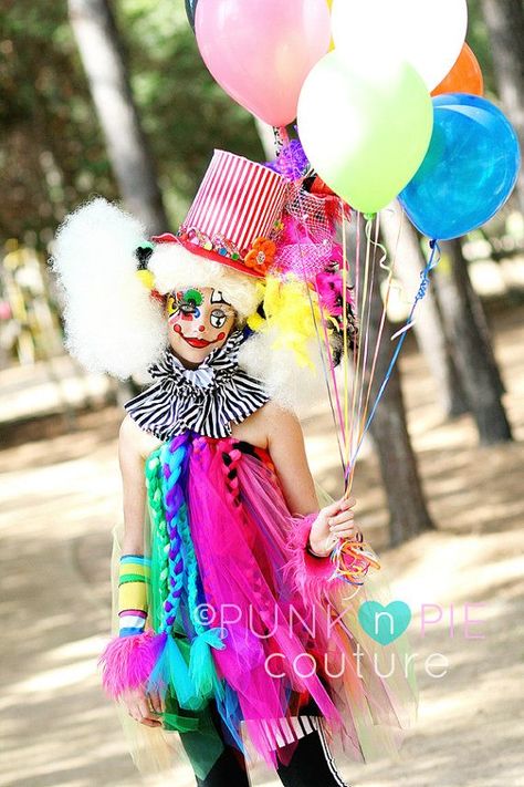 Halloween Photo Booth, Female Clown, Halloween Clown, Rainbow Tutu, A Clown, Halloween 2015, Halloween 2016, Clown Costume, Tutu Costumes