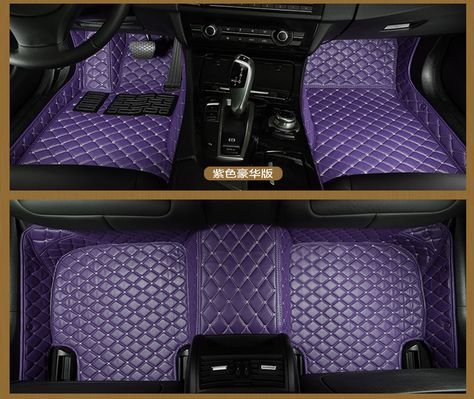 Truck Interior Accessories, Purple Cars, Fiat 128, Cars Accessories, Car Accessories For Guys, Custom Car Floor Mats, Car Accessories Diy, Car Things, Purple Car