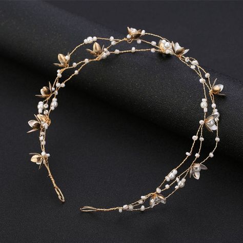 Bride Hair Jewelry, Flower Hair Accessories Wedding, Pearl Headpiece, Bridal Headdress, Pearl Bridal Jewelry, Bridal Hair Jewelry, Headband Tiara, Flower Headpiece, Hair Jewelry Wedding