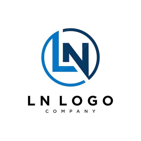 Premium Vector | Logo company letter ln Ln Logo, Logo Company, Lighting Logo, Visiting Card, Visiting Cards, Letter Logo, Black Wallpaper, Allianz Logo, Vector Logo