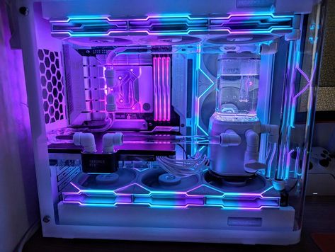 RGB build » builds.gg Rgb Pc Setup, Custom Pc Build Ideas, Custom Pc Build, Blue Da Ba Dee, Cpu Socket, Tech Ideas, Pc Build, Im Blue, Custom Pc