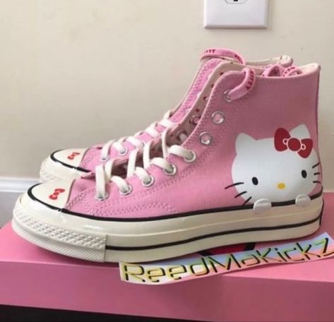 hello kitty converse Hello Kitty Shoes Converse, Hello Kitty Jeans Painting, Hello Kitty Air Force 1s, Hello Kitty Bape Shoes, Custom Nike Shoes Air Force, Spiderman Converse, Hello Kitty Heels, Hello Kitty Jeans, Hello Kitty Sneakers