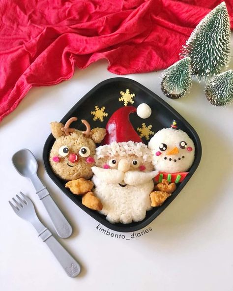 Christmas Bento, Dog Bread, Cooking Design, Food Map, Bento Ideas, Cute Bento, Easy Food Art, Bento Boxes, Xmas Food