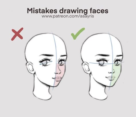 How To Draw A Face At 3/4, Stylized Character Design Tutorial, Face Refs Drawing, Face Types Drawing Reference, Blank Character Base Female, Looking Up Profile Reference, Drawing Inspo Face, Head Turned To The Side Drawing, Bent Down Pose Reference