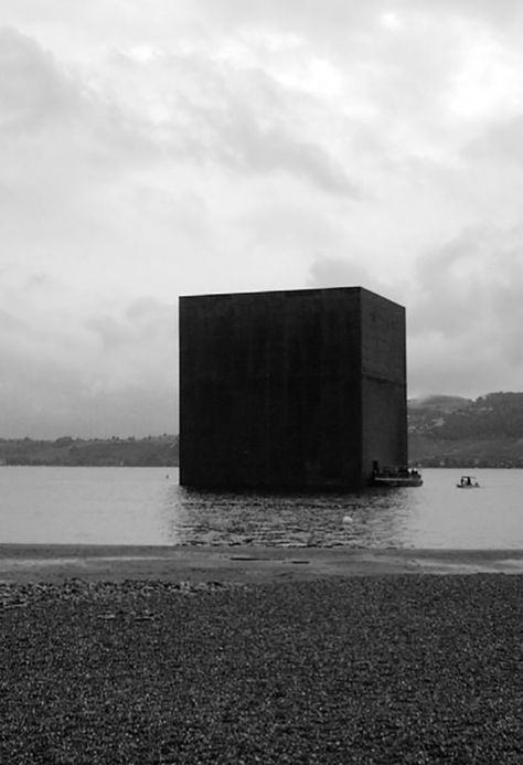 Jean Nouvel | expo switzerland 2002 Black Architecture, Black Houses, Jean Nouvel, Space Architecture, Gothic Architecture, Brutalism, Land Art, Interior Architecture Design, Art And Architecture