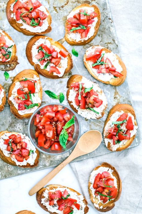 Bruschetta Crostini with Smoked Kipper Cream Cheese | Killing Thyme Bruschetta Crostini, Crostini Appetizers, Frugal Food, Smoked Fish, Appetizer Bites, Dinner Appetizers, Summer Entertaining, Best Appetizers, Appetizers For Party