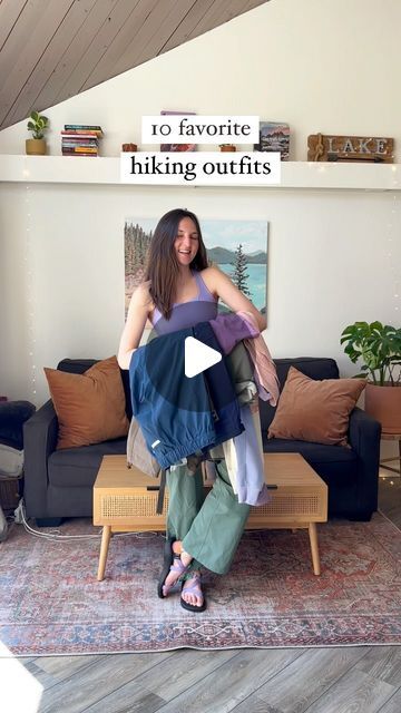 Zoe Peterson & Kelby Jecker | Adventure Lovers on Instagram: "My favorite hiking pants & shirts 👇🏼

Save this for future reference!!

I have spent years looking for hiking clothing I love and feel good in, and I finally feel like I’ve found staple pieces that I’m obsessed with!!

Here are the outfits: 

1. @alderapparel X @chacofootwear Racerback Tank Top (has a sports bra!) ADVENTUREADDICTS15 for 15% off alder!
@outdoorvoices rectrek cargo pants (these have been discontinued but I found some left at the link in my bio, I hope they bring them back!! 😭)
@alderapparel X @chacofootwear sandals!

2. @rei sahara shade hoodie (an essential for summer and protecting your skin)
@stio cutbank shorts (code ADVENTUREADDICTS to get 20% off Stio!)
@nike Zegama trail runners

3. @seniqbrand Oasis Tan Hiking Pants Outfit, Hiking Cargo Pants, Hiking Outfit Summer, Hiking Clothing, Summer Hiking Outfit, Trail Runners, Hiking Pants, Sneakers Outfit, Hiking Outfit