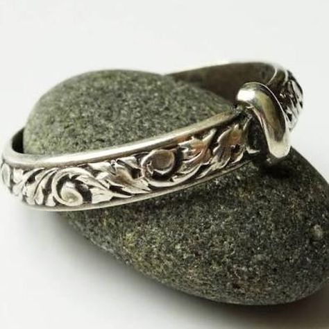 26 Impossibly Beautiful Scottish Wedding Ideas                                                                                                                                                                                 More Outlander Wedding Ring, Outlander Ring, Outlander Wedding, Thistle Pattern, Scottish Mountains, Thistle Ring, Big Wedding Rings, Celtic Wedding Rings, Celtic Wedding