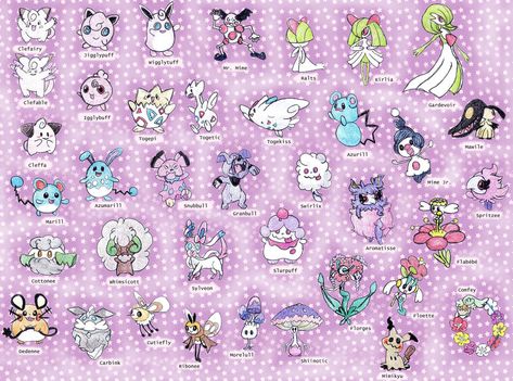 Pokemon Fairy Type, Fairy Type Pokemon, Types Of Fairies, Search Pins, Type Pokemon, Dream Room Inspiration, Pokemon Characters, Cute Pokemon, Cool Websites