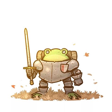 Frog Knight! This is my personal take on the lovely character made by @armand_bodnar He very kindly let me post my own take on his… Frog Knight, D D Character Ideas, Frog Art, Dessin Adorable, Tabletop Rpg, Book Art Drawings, Line Art Drawings, Fantasy Character Design, Character Design Inspiration