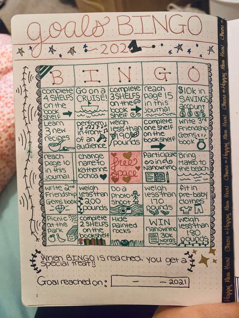 I really missed the opportunity to write GOALS instead of BINGO 🤷🏼‍♀️ finally made my bingo goals chart for this year! Here’s to making this year better than 2020 🥂 Bingo Board Ideas, Bujo Bingo Ideas, Journal Group Ideas, 2024 Goals Ideas, Year Recap Journal, Bujo Yearly Goals, Yearly Tracker Ideas, Yearly Journal Ideas, 2024 Planner Ideas