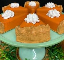 Faux Pumpkin Pie Slice Fake Pie Rae Dunn Inspired Tiered | Etsy Fake Pies How To Make, Diy Fake Pie, Fake Pumpkin Pie, Faux Pie, Faux Mini Pies, Faux Pumpkin Pie, Faux Cake Slice, Fake Pie, Faux Desserts