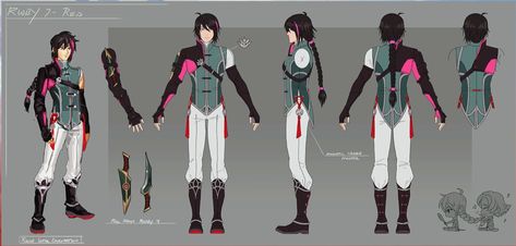 Nora And Ren, Ren Rwby, Rwby Ren, Rwby Manga, Lie Ren, Rwby Oc, Rwby Cosplay, Rwby Volume, Character Reference Sheet