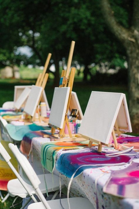 Engagement Party Themes, Adult Party Themes, Fun Party Themes, Painting Party, Easels, Throw A Party, Paint And Sip, Party Entertainment, Art Party