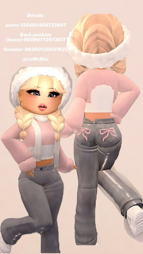 follow me on roblox and join me!! zxMxNxz #royalehigh #rh #decals Berry Avenue Clothes, Rh Decals, Pink Walpaper, Alice In Wonderland Outfit, Cute Baddie Outfits, Royal High Outfits Ideas, Royale High Ideas, Royal High Outfits Ideas Cheap, Bow Jeans