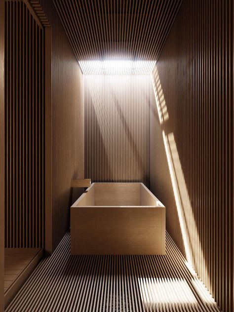 Japanese Bath House, Japanese Home Design, Spa Interior Design, Spa Sauna, Japanese Interiors, Sauna Design, Spa Interior, Spa Design, Japanese Interior