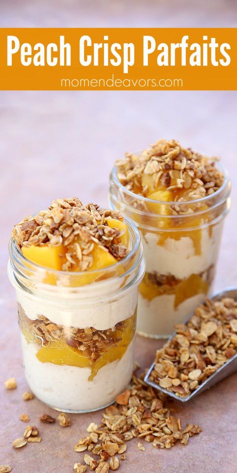 Healthy Parfait Recipes, Incredible Desserts, Healthy Parfait, Breakfast Fruit, Parfait Desserts, Parfait Breakfast, Fruit Parfait, Peach Crisp, Parfait Recipes