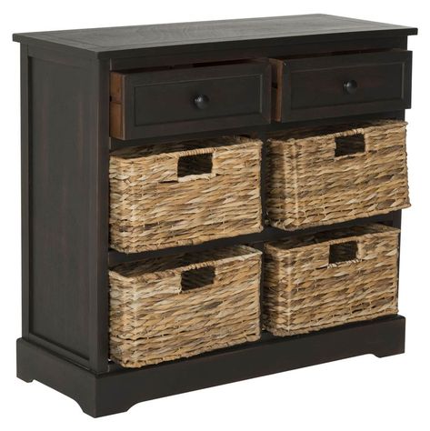 Wicker Basket Drawers, Amazon Home Finds, Basket Drawers, Drawer Table, My Home Office, Home Finds, End Tables With Storage, Rattan Basket, Amazon Home