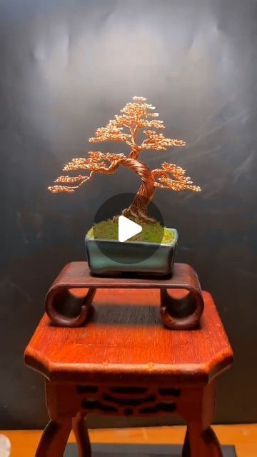 Instadiyou on Instagram: "Made a bonsai small tree using copper wire! This intricate DIY project results in a beautifully crafted mini tree that’s perfect for decoration or as a unique gift. Explore more creative DIY ideas on my Instagram Reels: @instadiyou #diyprojects #wirecrafts #creativecrafts #handmadefun #diyideas #craftingtime #uniquecreations #funwithwire #handmadeprojects #diyfun #craftingideas #bonsaitree

diy projects, wire crafts, creative crafts, handmade fun, diy ideas, crafting time, unique creations, fun with wire, handmade projects, diy fun, crafting ideas, bonsai tree" Bonsai Tree Diy, Fun Diy Ideas, Bonsai Wire, Mini Tree, Handmade Projects, Wire Tree, Craft Stuff, Wire Crafts, Crafts Handmade