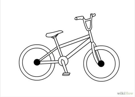 Mongoose Mountain Bike, Black Bmx, Mountain Bike Tattoo, Bicycle Drawing, Simple Bike, Transportation Crafts, Bike Tattoos, Happy Birthday Cards Diy, Bike Drawing