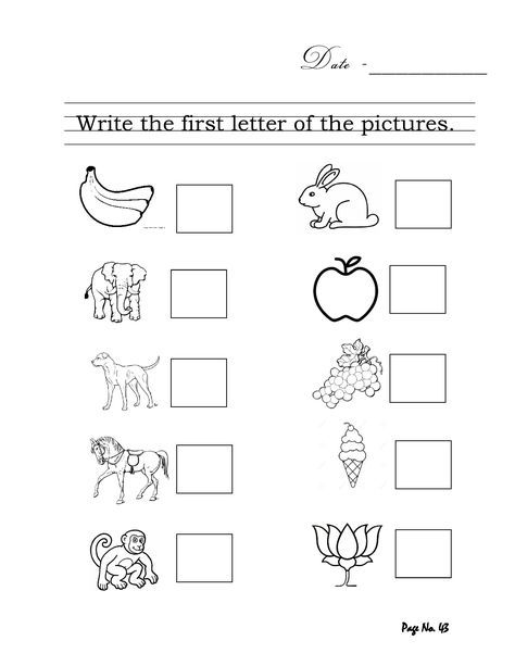 Pre Nursery Class English Worksheet - Kind Worksheets Worksheet Of English For Lkg, Kindergarten Exam Paper, Work Sheet For Lkg English, See The Picture And Write First Letter Worksheet For Nursery, English Sheets Kg1, Nursery Work Sheet English, Look And Write Worksheet For Nursery, Nursary Work English, Lkg Worksheets Maths