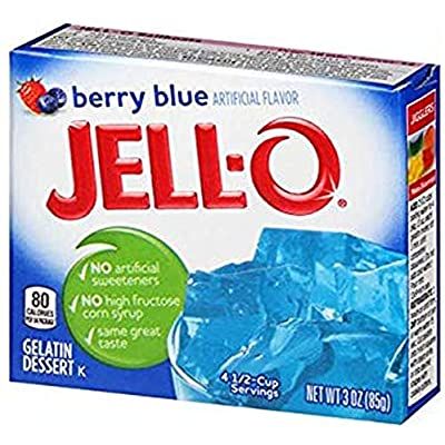 Jello Berry Blue Gelatin Dessert Jell-O 3oz 85g American Jelly Jello: Amazon.co.uk: Grocery Raspberry Jello Shots, Summer Jello Shots, Blue Hawaiian Jello Shots, Blue Jello Shots, Jello Cups, Blue Jello, Jello Shot Recipes, Gelatin Dessert, Refreshing Desserts