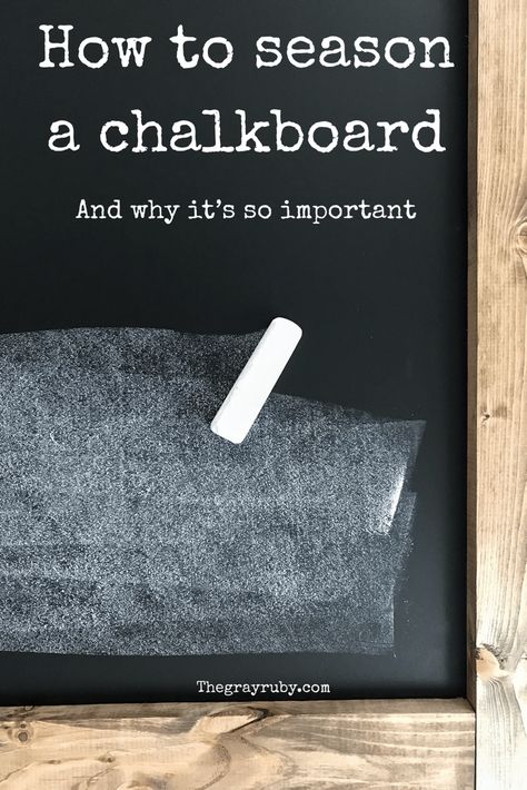 How to season a chalkboard - The Gray Ruby Diaries Chalkboard Living Room, Chalkboard Painted Wall, Homeschool Chalkboard Art, Farmhouse Chalkboard Ideas, Homeschool Chalkboard Ideas, Chalkboard Wall Design Ideas, Chalkboard Wall Playroom, Chalkboard Wall Kitchen, Coastal Rooms