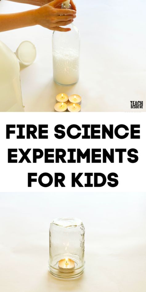 fire extinguisher science experiment for kids Activities For Fire Prevention Week, Fire Science Preschool, Fire Prevention Week Preschool Science, Fire Activities For Preschool, Fire For Kids, Fire Safety Lesson Plans, Safety Preschool, Safety Planning, Fire Science